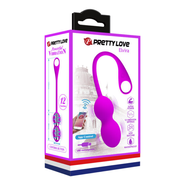 PRETTY LOVE   ELVIRA Purple  Kegel balls - obrazek 6