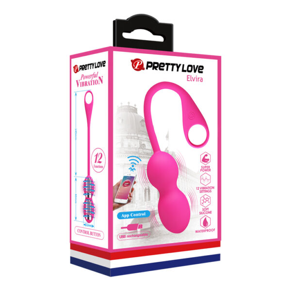 PRETTY LOVE   ELVIRA Pink  Kegel balls - obrazek 6