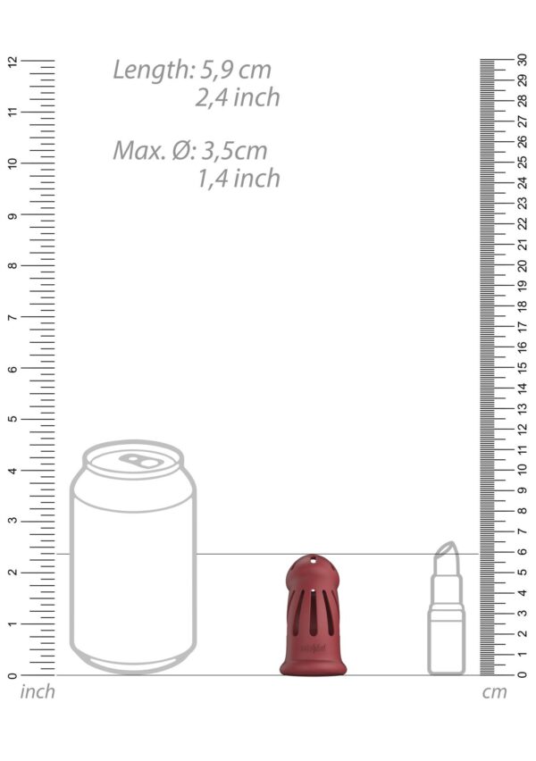 Model 28   Ultra Soft Silicone Chastity Cage   Red - obrazek 6