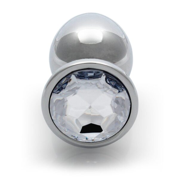 Round Gem Butt Plug   Large - obrazek 6
