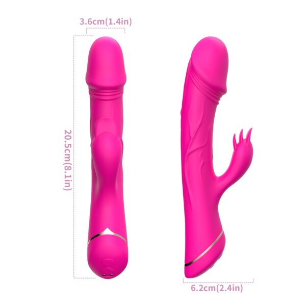 Rubberco Rose Red, 2* 9 vibration functions - obrazek 6