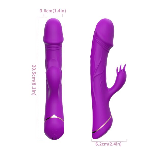 Rubberco Purple, 2* 9 vibration functions - obrazek 6
