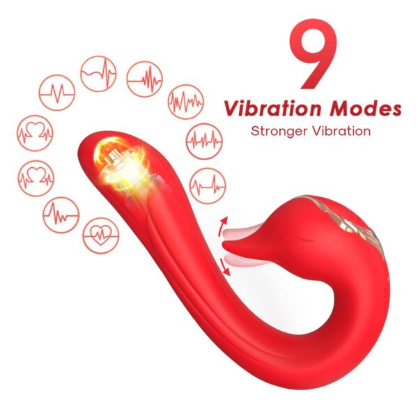 Swan Red, 9 vibration functions - obrazek 6
