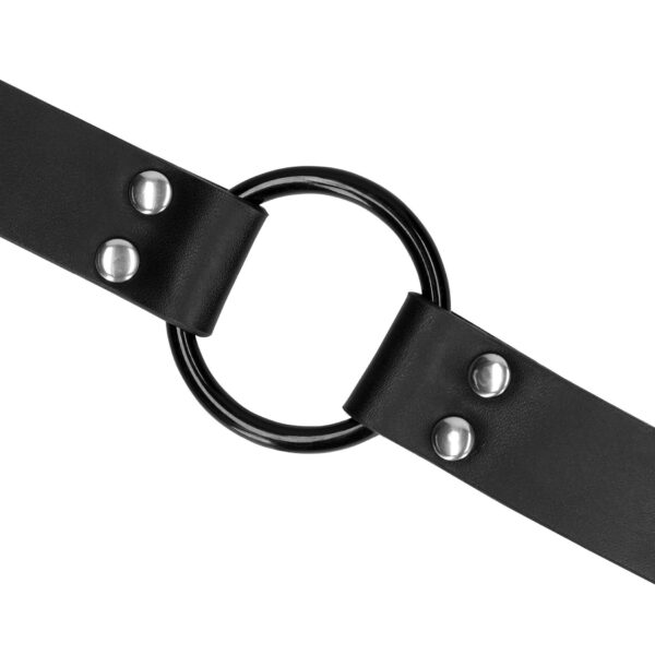 O Ring Gag with Nipple Clamps - obrazek 6