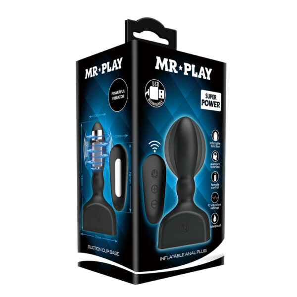 MR PLAY  INFLATABLE ANAL PLUG - obrazek 6