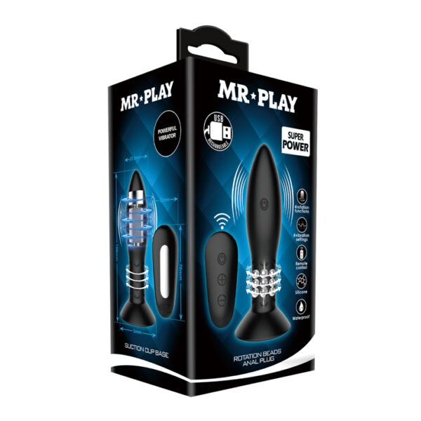 MR PLAY   Rotation Beads Anal Plug - obrazek 6