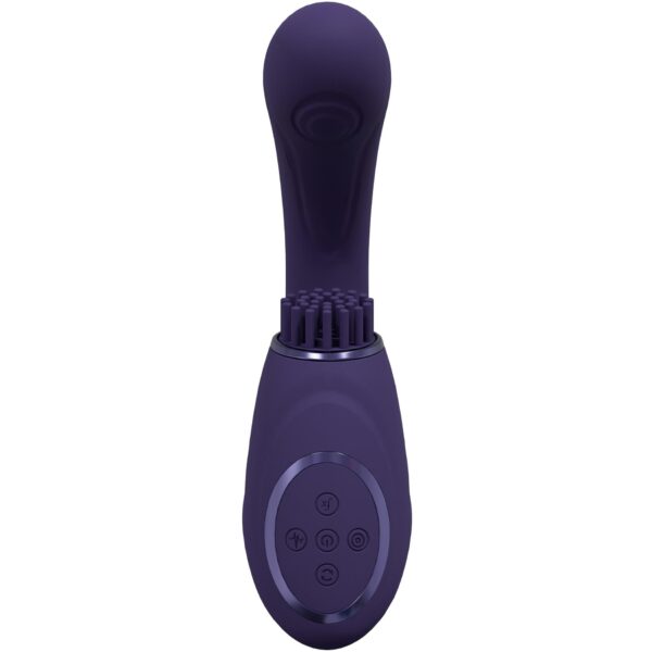 Gen   Rechargeable Triple Action G Spot Vibrator with Pulse Wave  and Vibrating Bristles   Purple - obrazek 6