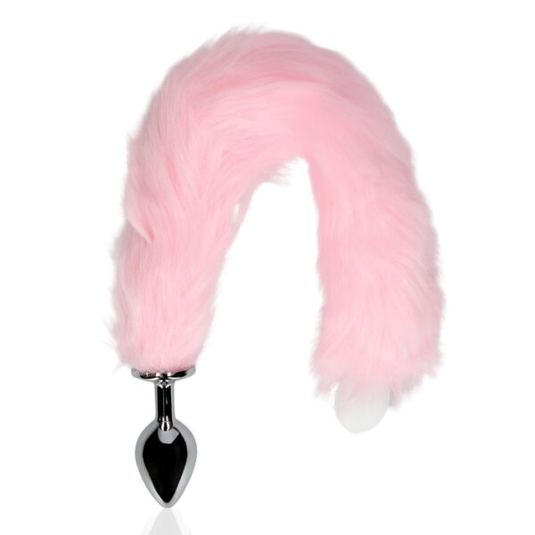 Light up Fox Tail with Metal Butt Plug - obrazek 6