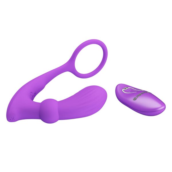 PRETTY LOVE   Warren Purple, Wireless remote control 12 pulse wave settings 12 vibration functions - obrazek 6