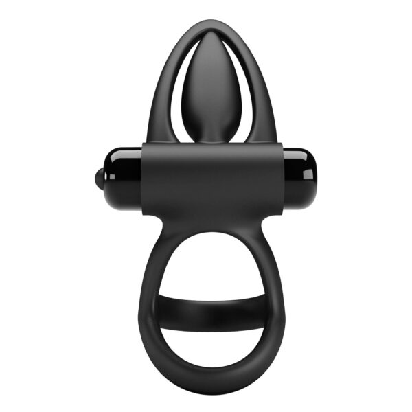 PRETTY LOVE   VIBRATION COCK RING Black, 10 vibration functions - obrazek 6
