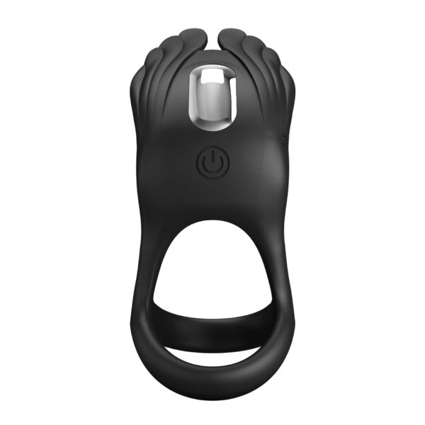 PRETTY LOVE   VIBRANT PENIS RING SILAS Black, 7 vibration functions - obrazek 6