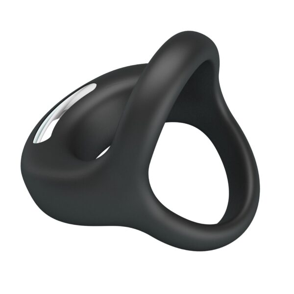 PRETTY LOVE   VIBRANT PENIS RING ELLIOTT Black, 10 vibration functions - obrazek 6
