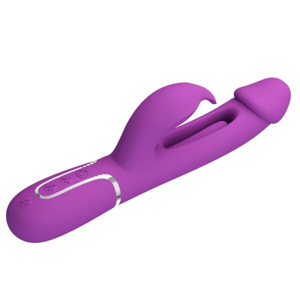 PRETTY LOVE   Kampas Purple, 7 vibration functions 4 licking settings - obrazek 6