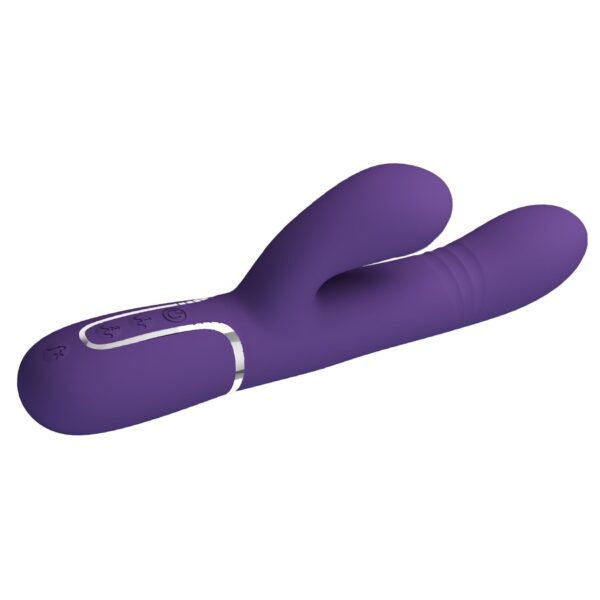 PRETTY LOVE   Mariana dark purple, 7 vibration functions, 7 thrusting settings, 4 rolling functions,4 nodding functions - obrazek 6