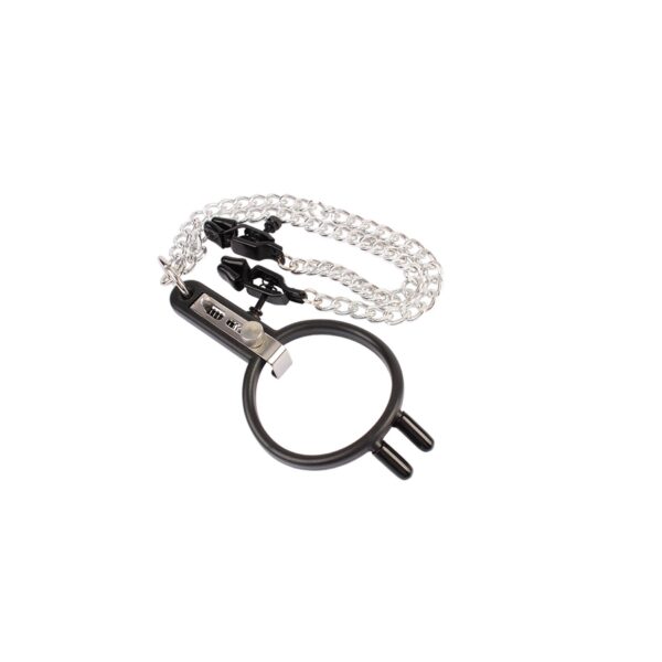 Humiliate Mouth Spreader with Nipple Clamps - obrazek 6