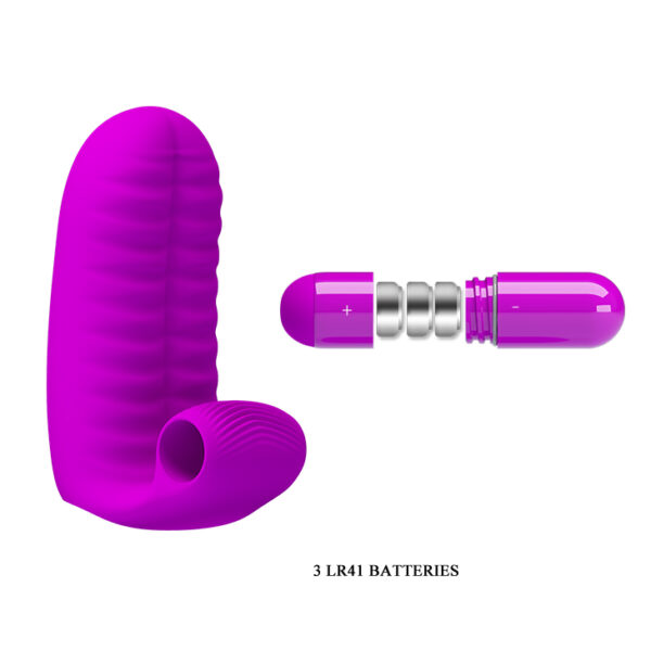 PRETTY LOVE   Abbott Double finger silicone Vibrator - obrazek 6
