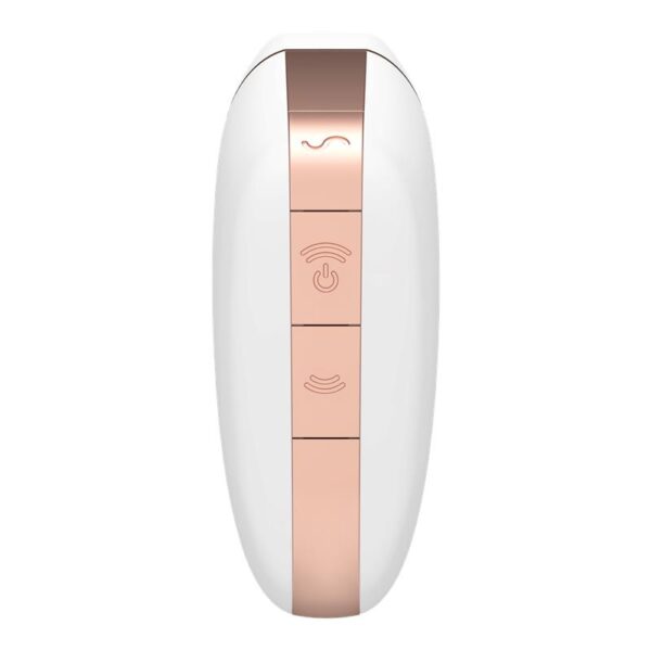 Wibrator   Love Triangle Air Pulse Stimulator + Vibration White - obrazek 6
