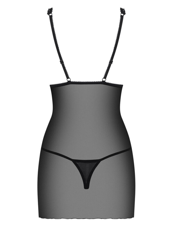 Bielizna Lucita koszulka i stringi czarna  S/M - obrazek 6
