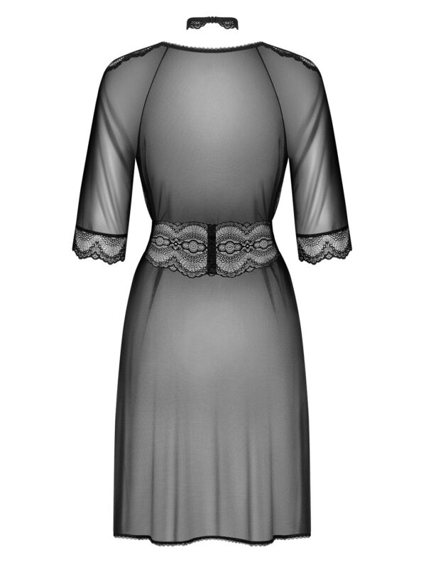 Bielizna Lucita peniuar czarny  S/M - obrazek 6