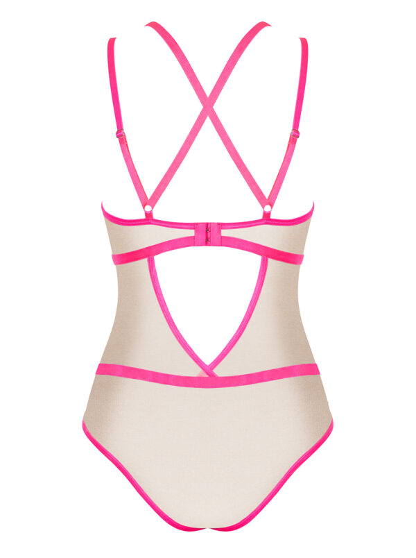 Bielizna Nudelia body różowe  S/M - obrazek 6