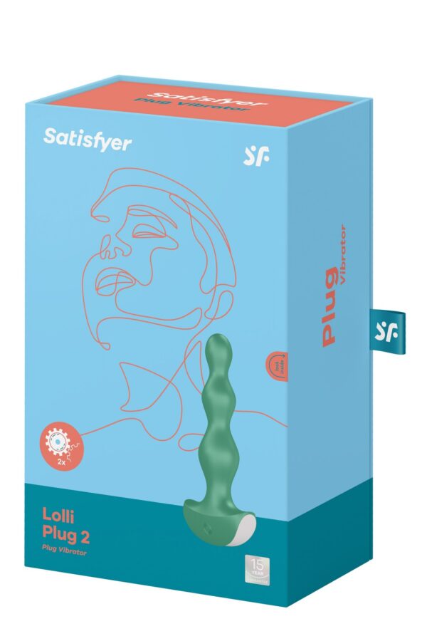Plug   Vibrator Lolli Plug 2 Green - obrazek 6