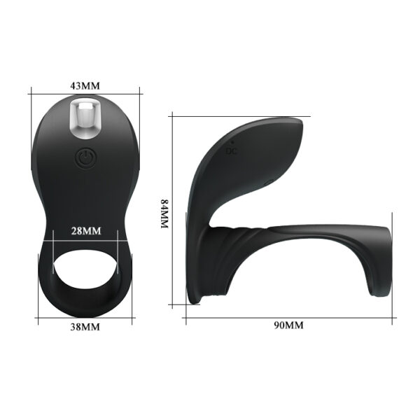 PRETTY LOVE  VIBRATION PENIS SLEEVE II, 7 vibration functions Memory function - obrazek 5