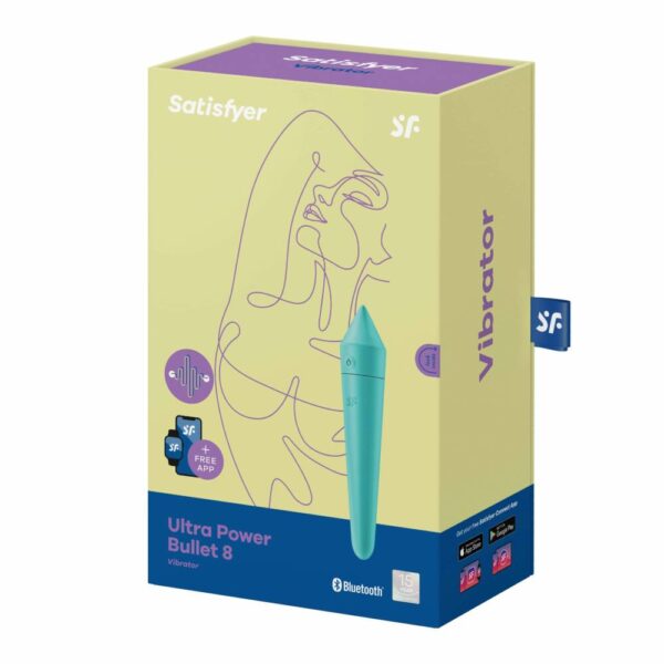 Stymulator Ultra Power Bullet 8 (Turquoise) - obrazek 6