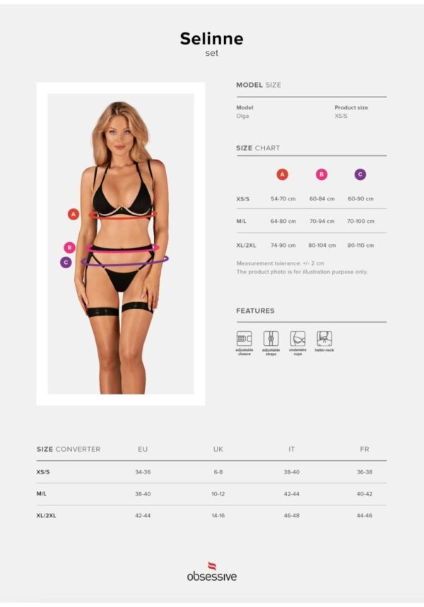 Bielizna Selinne komplet 3 częściowy XL/2XL - obrazek 7