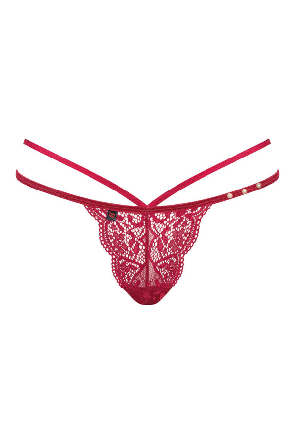 Bielizna Ivetta stringi czerwone L/XL - obrazek 7