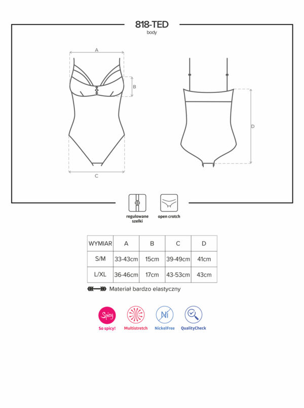 Bielizna 818 TED 1 body  S/M - obrazek 7
