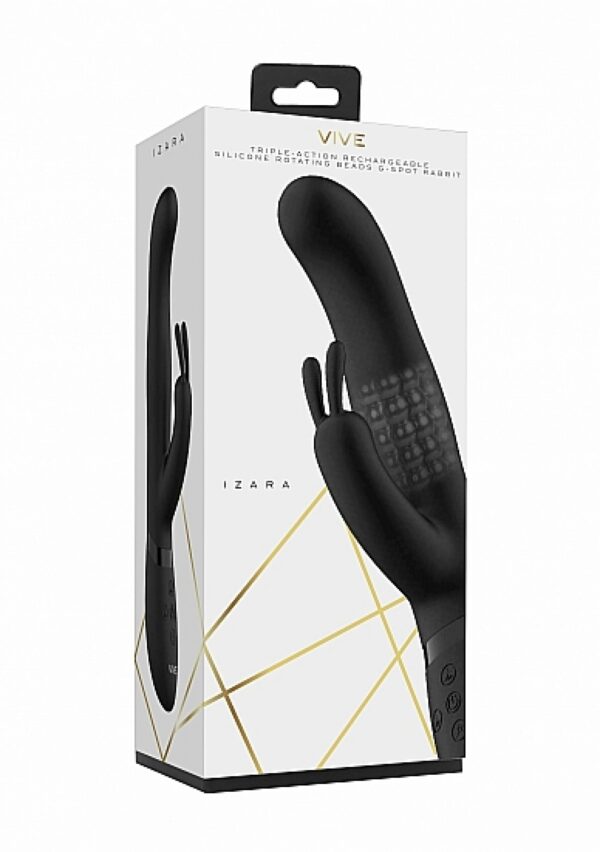 Izara   Rotating Beads Rabbit   Black - obrazek 6