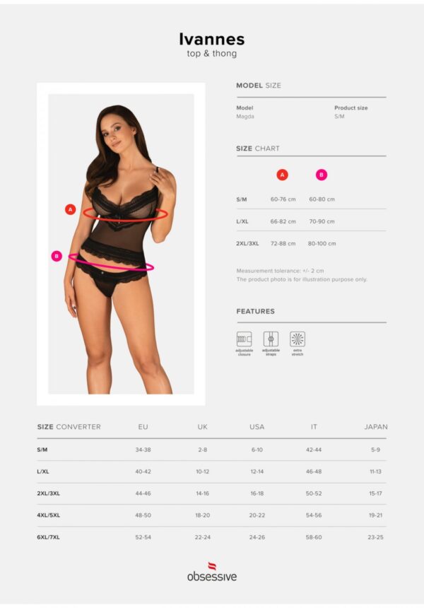 Bielizna Ivannes komplet 2 częściowy 2XL/3XL - obrazek 7