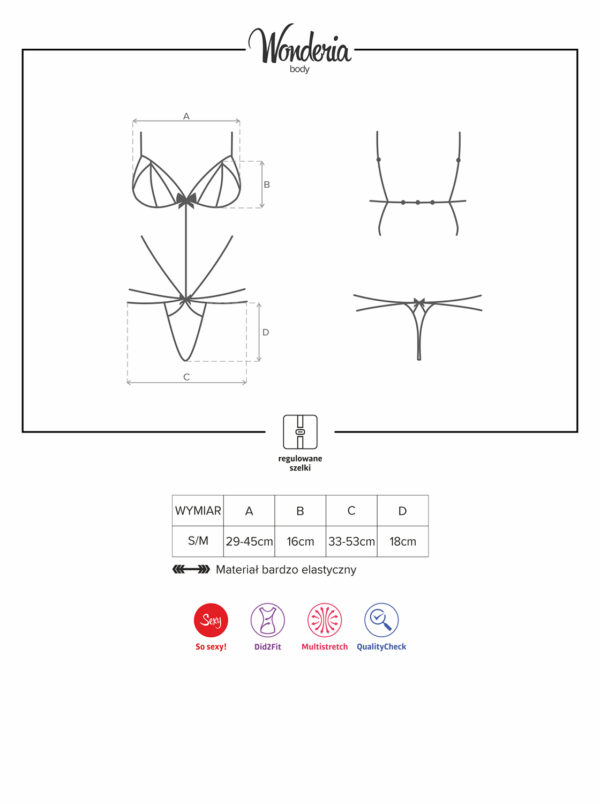 Bielizna Wonderia body  S/M - obrazek 7