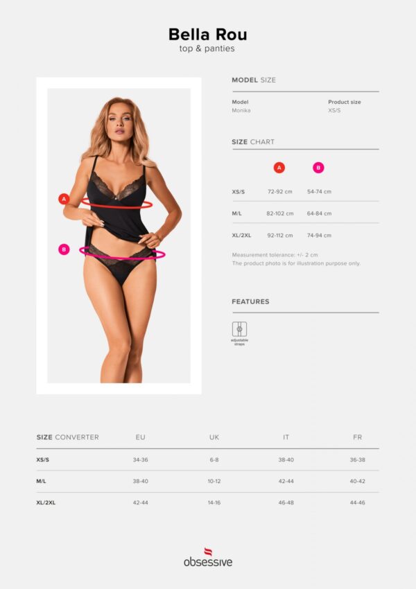 Bielizna Bella Rou top i figi  M/L - obrazek 7