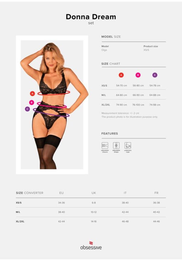 Donna Dream komplet 3 częściowy  M/L - obrazek 7