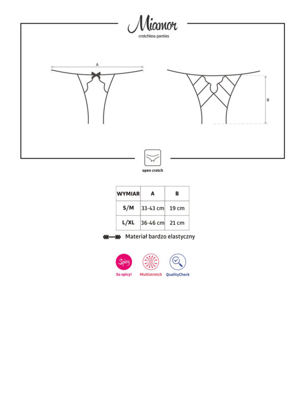 Bielizna Miamor figi otwarte L/XL - obrazek 7
