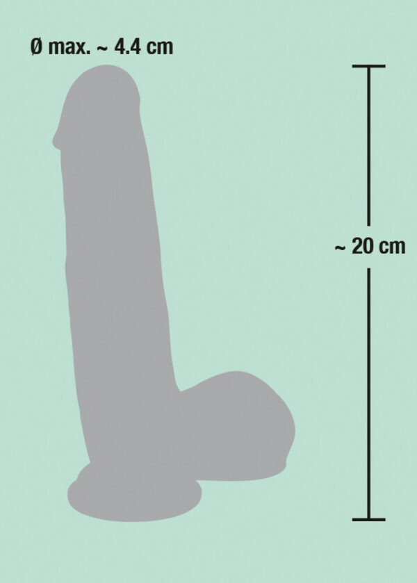 Medical Silicone Dildo 20 cm - obrazek 7