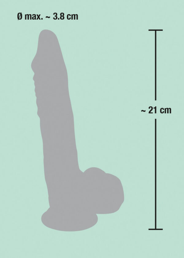 Medical Silicone Dildo 21 cm - obrazek 7