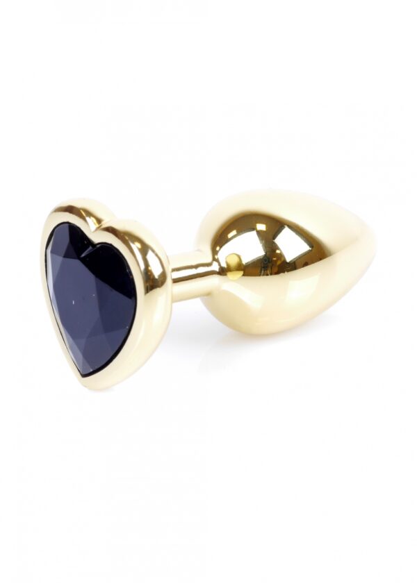 Plug Jewellery Gold  Heart PLUG  Black - obrazek 7