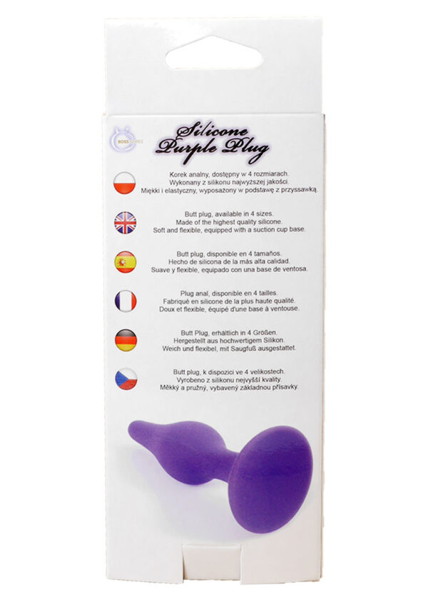 Plug Silicone Plug Purple   Medium - obrazek 7