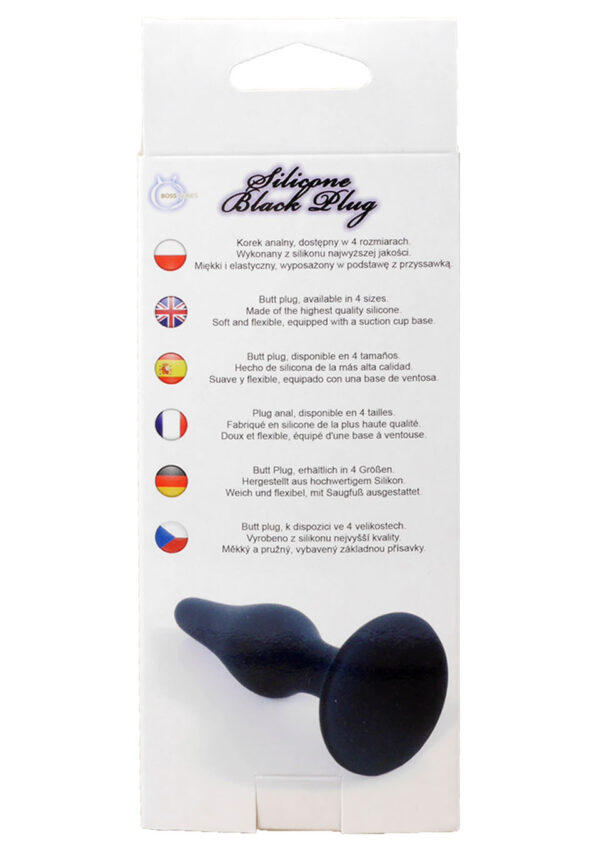 Plug Silicone Plug Black   Medium - obrazek 7