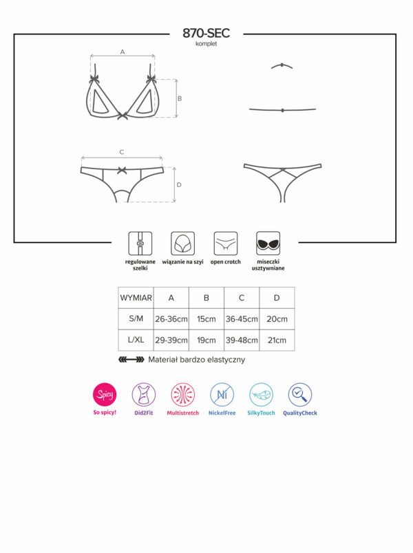 Bielizna 870 SEC 3 komplet 2 częściowy L/XL - obrazek 7