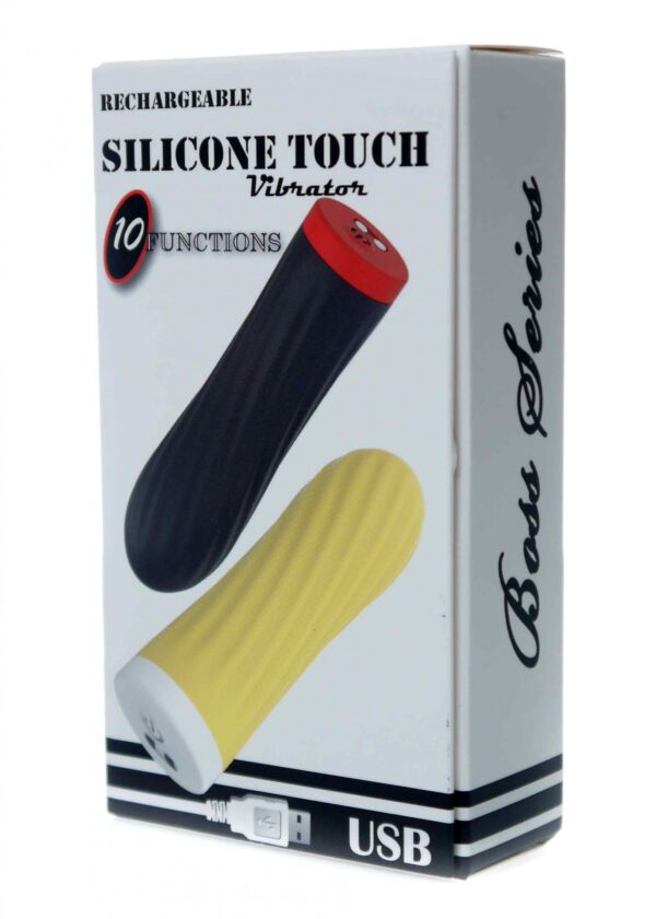 Stymulator Rechargeable Silicone Touch Vibrator USB 10 Functions   Black - obrazek 7