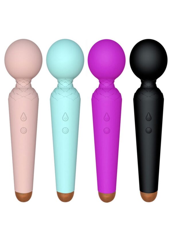 Stymulator Rechargeable Power Wand USB 10 Functions   Blue - obrazek 7