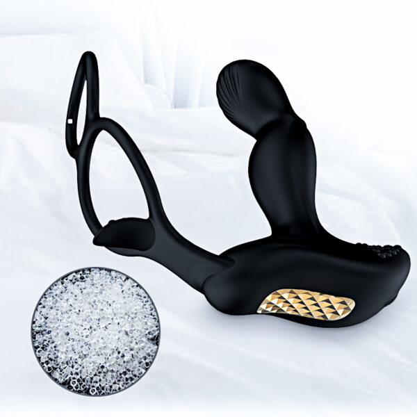 Wibrator Silicone Massager 7 Function and Heating Function, Black - obrazek 7
