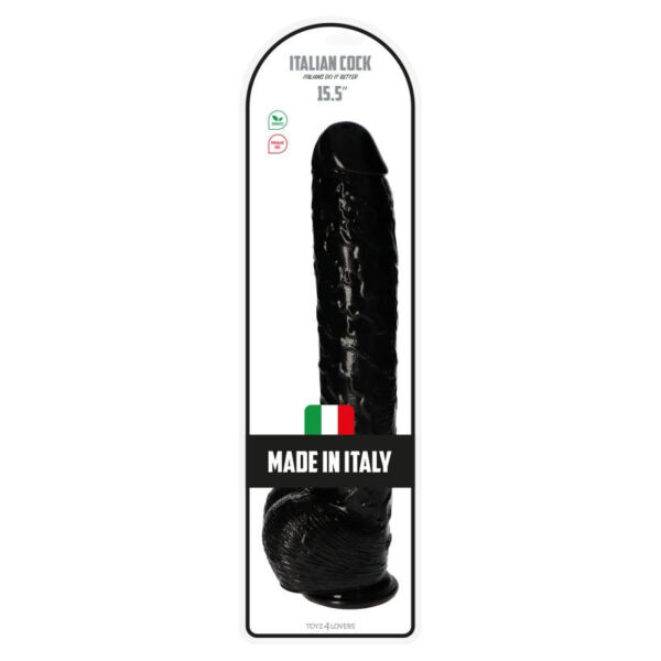Dildo Italian Cock 15,5Black - obrazek 7