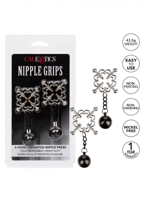 4 Point Weighted Nipple Press Metal - obrazek 7