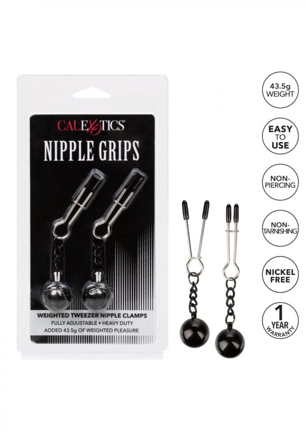 Weighted Tweezer NippleClamps Metal - obrazek 7