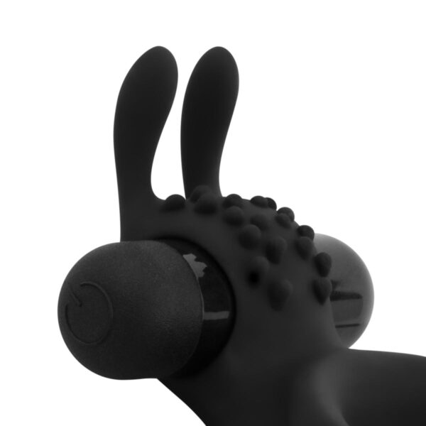 Share Ring   Double Vibrating Cock Ring with Rabbit Ears - obrazek 7