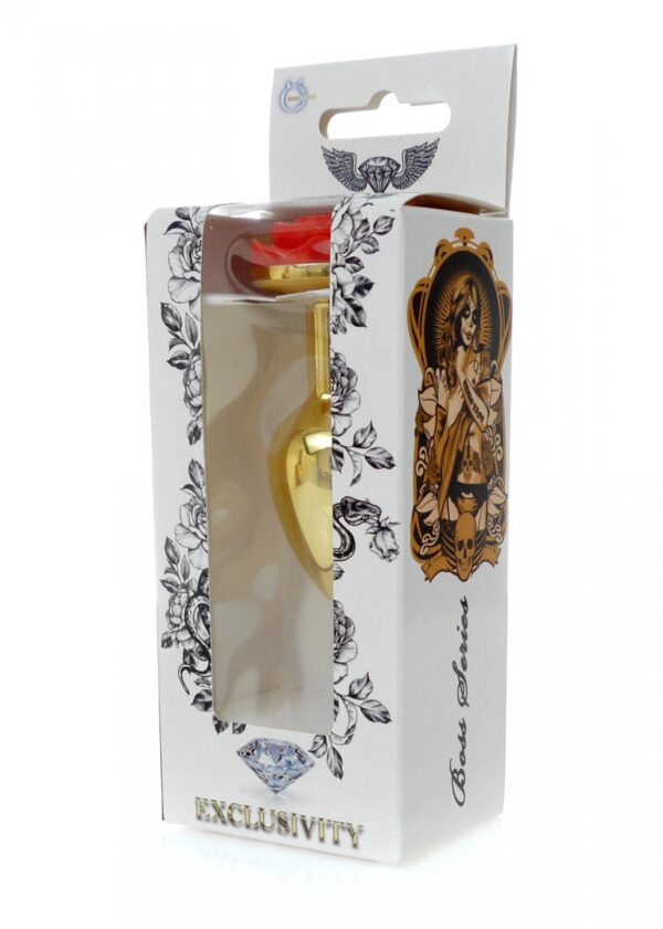 Plug Jewellery Gold PLUG ROSE  Red - obrazek 7